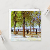 Van Gogh: terras in de Luxembourg Tuin Kaart (Voorkant / Achterkant in situ)