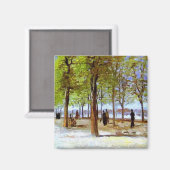 Van Gogh: Terras in de Luxemburgse tuin Magneet (Voorkant / Achterkant)