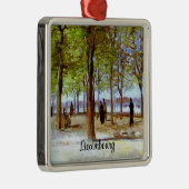 Van Gogh: Terras in de Luxemburgse tuin Metalen Ornament (Rechts)