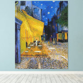 Van Gogh - The Cafe Terrace Canvas Afdruk (Insitu (Houten vloer))