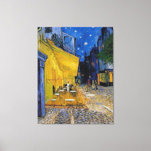 Van Gogh - The Cafe Terrace Canvas Afdruk