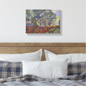 Van Gogh The Garden of the Saint Paul Asylum Canvas Afdruk (Insitu (Slaapkamer))