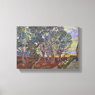 Van Gogh The Garden of the Saint Paul Asylum Canvas Afdruk