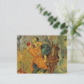 Van Gogh The Good Samaritan,  impressionisme Briefkaart (Staand voorkant)