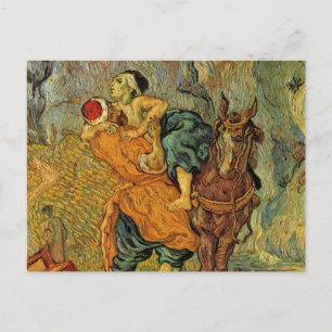 Van Gogh The Good Samaritan,  impressionisme Briefkaart