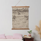 Van Gogh The Harvest Sketches Famous Old Art Wood Hangend Wandkleed (Slaapkamer)
