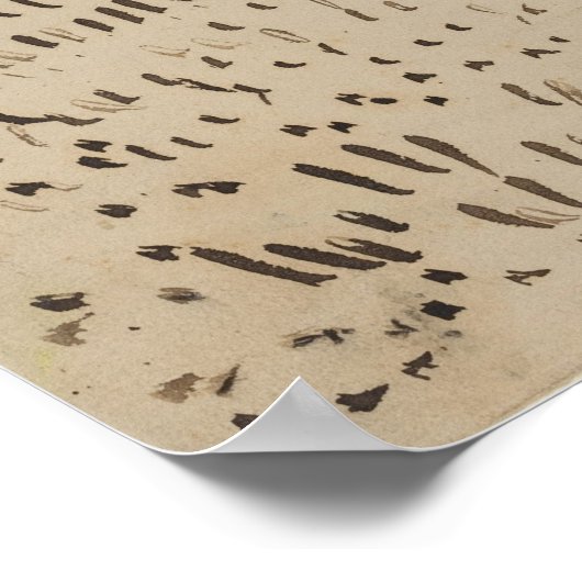 Van Gogh The Harvest Sketches Poster (Hoek)