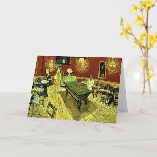 Van Gogh - The Night Cafe Kaart (Gele Bloem)