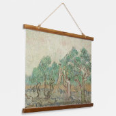 Van Gogh The Olive Orchard Treedt Old Art Wood Wal Hangend Wandkleed (Gebogen)