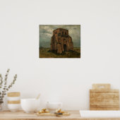 Van Gogh - The Peasants' Churchyard, Old Church Poster (Keuken)