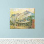 Van Gogh The Restaurant de la Sirene in Asnieres Canvas Afdruk (Insitu (Houten vloer))