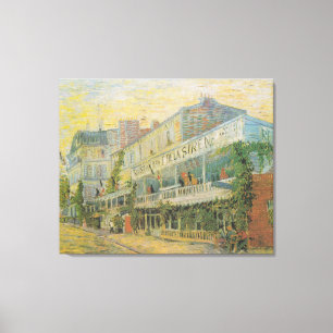 Van Gogh The Restaurant de la Sirene in Asnieres Canvas Afdruk