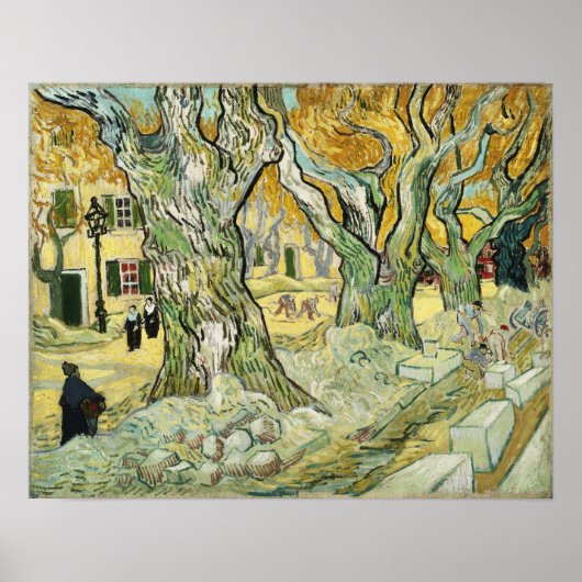 Van Gogh - The Road Menders Poster (Voorkant)