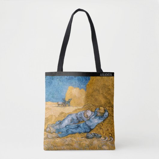 Van Gogh – The Siesta – Personalized  Tote Bag (Voorkant)
