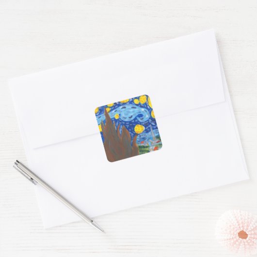 Van Gogh, The Starry Night Stickers (Envelop)