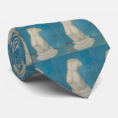 Van Gogh Torso van Venus Blauwe Impressionistische Stropdas (Opgerold)