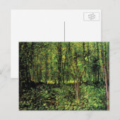 Van Gogh Trees en Ondergroei,  fijne kunst Briefkaart (Voorkant / Achterkant)