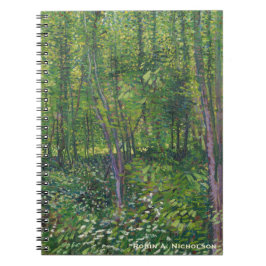 Van Gogh Trees en Ondergroei op maat Notitieboek