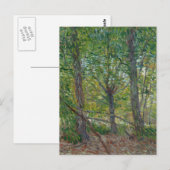 Van Gogh Trees en Underwood(F307) Fine Art Briefkaart (Voorkant / Achterkant)