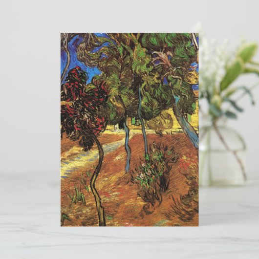 Van Gogh Trees in de tuin, Saint Paul Hospital (Staand voorkant)