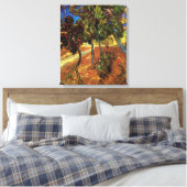 Van Gogh Trees in de tuin, Saint Paul Hospital Canvas Afdruk (Insitu (Slaapkamer))