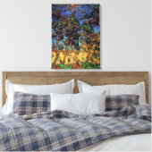Van Gogh Trees in de tuin, Saint Paul Hospital Canvas Afdruk (Insitu (Slaapkamer))