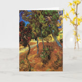 Van Gogh Trees in de tuin, Saint Paul Hospital Kaart (Gele Bloem)