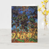 Van Gogh Trees in de tuin, Saint Paul Hospital Kaart (Gele Bloem)