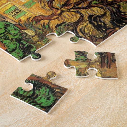 Van Gogh Trees in de tuin, Saint Paul Hospital Legpuzzel (Zijkant)