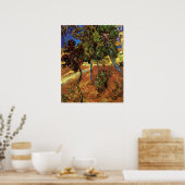 Van Gogh Trees in de tuin, Saint Paul Hospital Poster (Keuken)