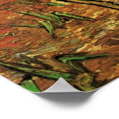 Van Gogh Trees in de tuin, Saint Paul Hospital Poster (Hoek)