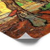 Van Gogh Trees in de tuin, Saint Paul Hospital Poster (Hoek)