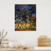 Van Gogh Trees in de tuin, Saint Paul Hospital Poster (Keuken)