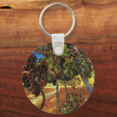 Van Gogh Trees in de tuin, Saint Paul Hospital Sleutelhanger (Voorkant)
