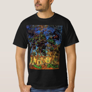 Van Gogh Trees in de tuin, Saint Paul Hospital T-shirt
