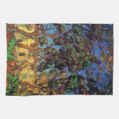 Van Gogh Trees in de tuin, Saint Paul Hospital Theedoek (Horizontaal)