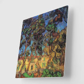 Van Gogh Trees in de tuin, Saint Paul Hospital Vierkante Klok (Hoek)