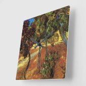 Van Gogh Trees in de tuin, Saint Paul Hospital Vierkante Klok (Hoek)