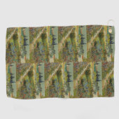 Van Gogh Tuin in Arles Bloem Impressionist Golfhanddoek (Horizontaal)