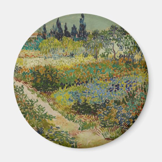 Van Gogh Tuin in Arles Bloem Impressionist Magneet (Voorkant)