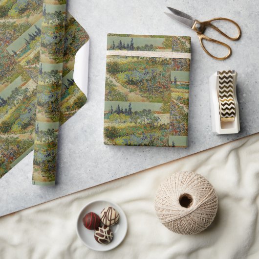 Van Gogh Tuin in Arles Bloemimpressionist Cadeaupapier (Crafts)