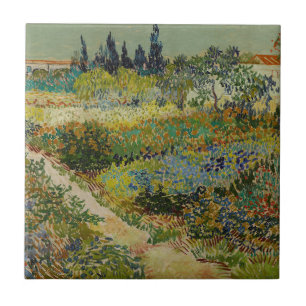 Van Gogh Tuin in Arles Bloemrijke Impressionist Tegeltje