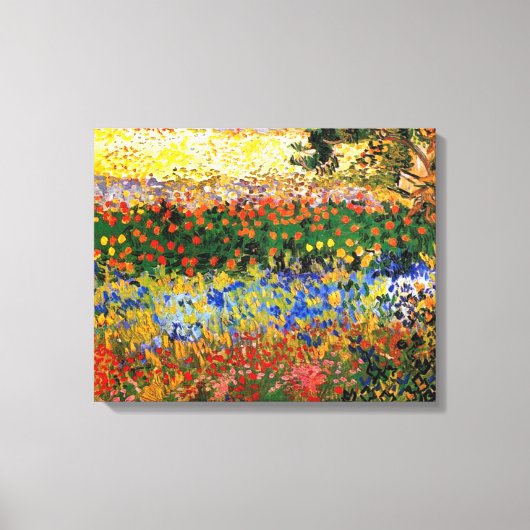 Van Gogh - Tuin in Arles (ook bekend als Bloeiende Canvas Afdruk (Voorkant)