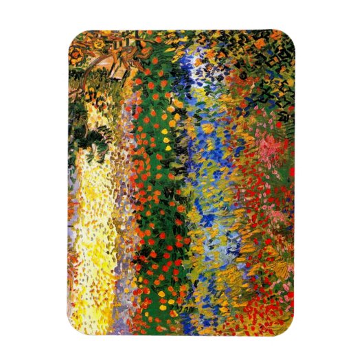 Van Gogh - Tuin in Arles (ook bekend als Bloeiende Magneet (Verticaal)
