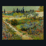 Van Gogh - tuin in arles Poster<br><div class="desc">Garden in Arles door Vincent Van Gogh. Ga naar https://books.zedign.com/zas/37.html voor meer afbeeldingen die klaar zijn voor poster uit Zedign Art Series Book 37 "Vincent Van Gogh - Paintings & Drawings Vol 2"</div>