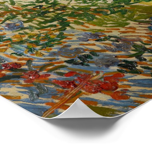 Van Gogh - tuin in arles Poster (Hoek)