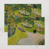 Van Gogh  tuin in Auvers Briefkaart (Voorkant / Achterkant)