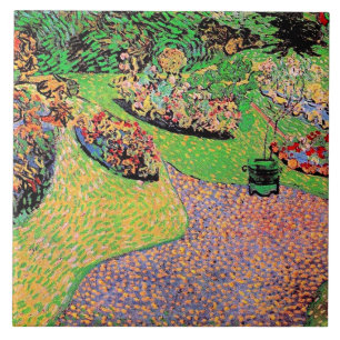 Van Gogh - Tuin in Auvers Tegeltje