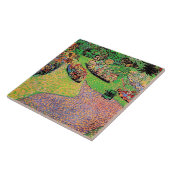 Van Gogh - Tuin in Auvers Tegeltje (Zijkant)