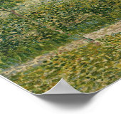 Van Gogh - tuin in Montmartre met overs Poster (Hoek)